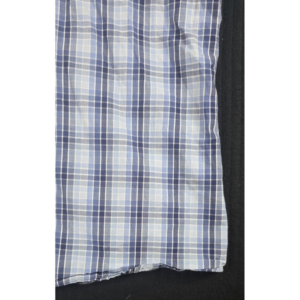 Apt 9 Men's Size M Blue Plaid Short Sleeve Button Down Shirt Casual Summer... - Picture 5 of 9
